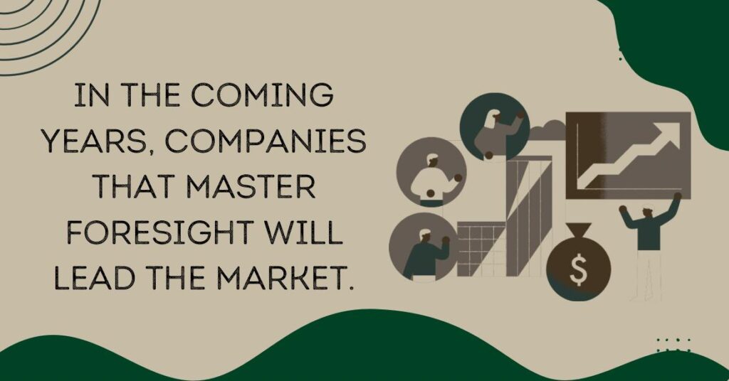 Illustration showing European business leaders using foresight and financial planning tools to manage enterprise risk and drive innovation across key industries.