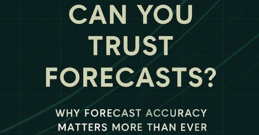 A data analyst reviewing forecasting models on a dashboard screen, showing line graphs and prediction trends with accuracy metrics for business planning.